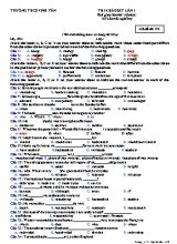 Đề thi khảo sát lần 1 môn Tiếng Anh Lớp 9 - Mã đề 132 - Trường THCS Vinh Tân